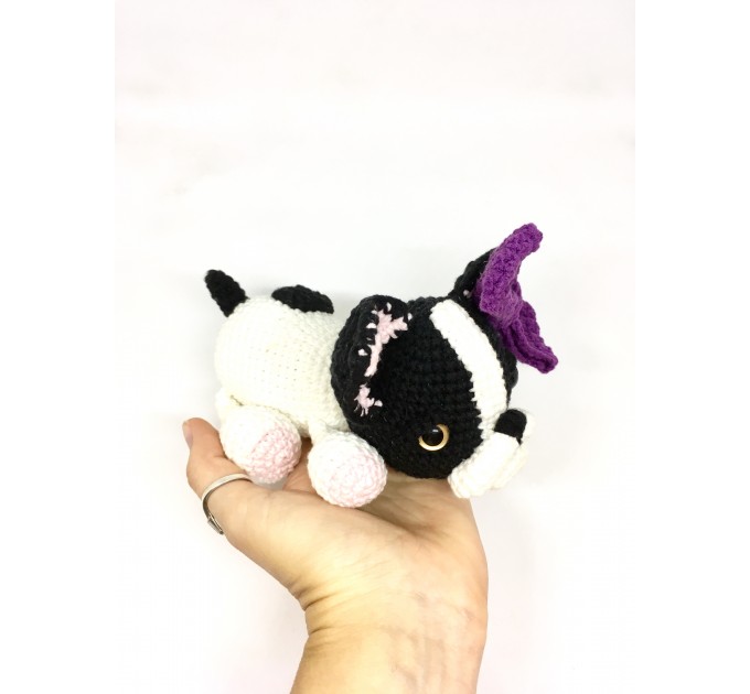 Stuffed boston terrier dog