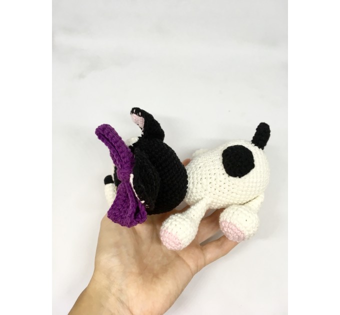 Stuffed boston terrier dog