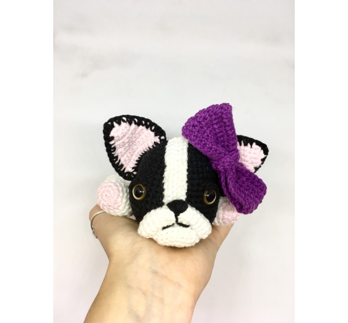 Stuffed boston terrier dog