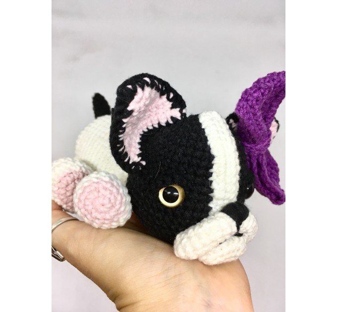 Stuffed boston terrier dog
