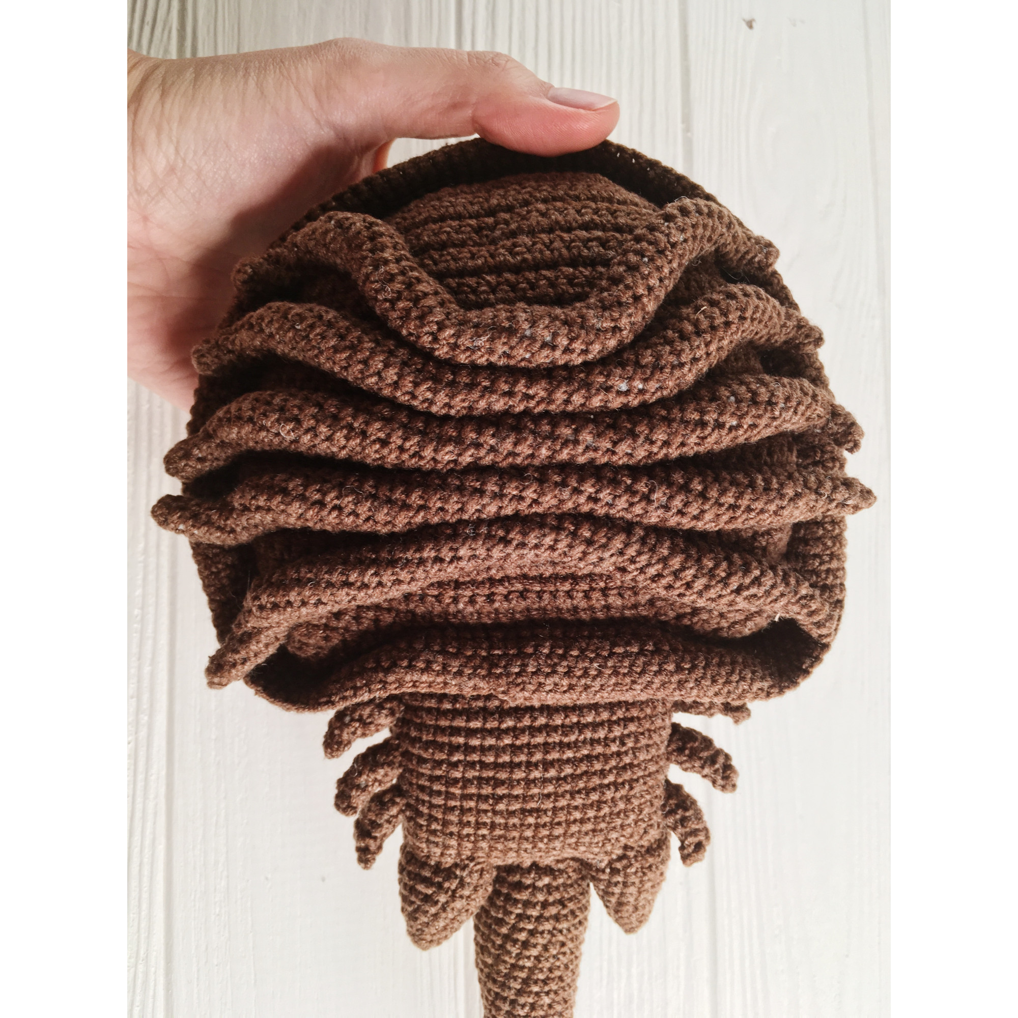 Stuffed sea creature, crochet sea animal, plush horseshoe crab