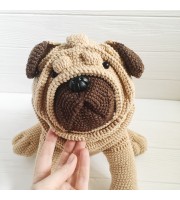 Pug dog stuffed animal