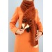 Crochet fox scarf