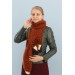 Crochet fox scarf