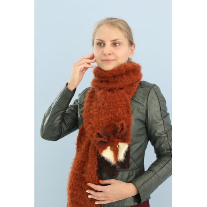 Crochet fox scarf