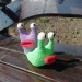 Stuffed slug with lips