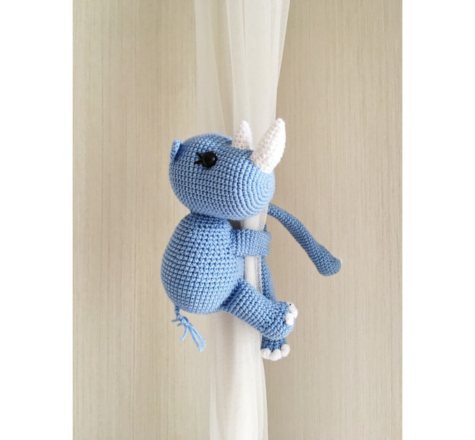 Rhinoceros curtain tieback