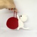 Stuffed cat on the Christmas ball