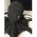 Giant octopus shaped pillow black