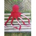 Giant octopus shaped pillow red