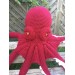 giant red plush octopus