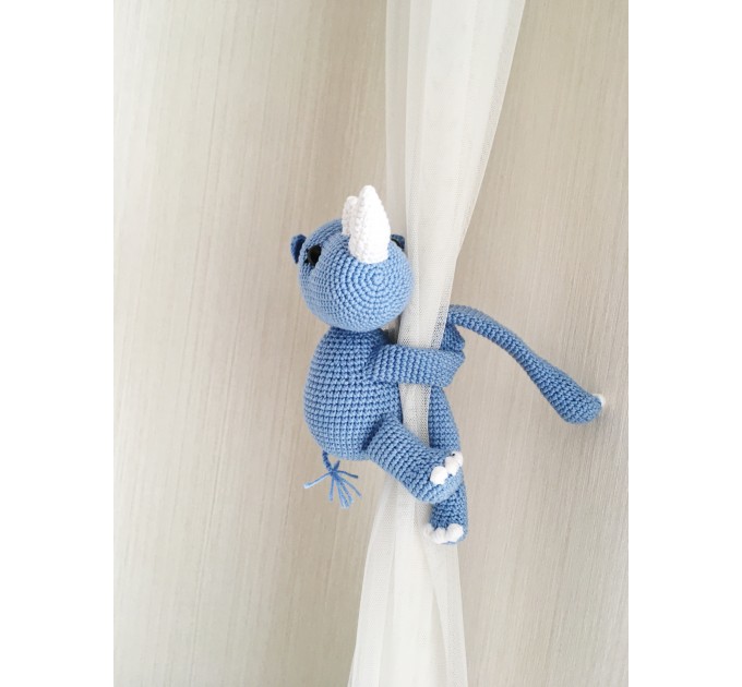 Rhinoceros curtain tieback