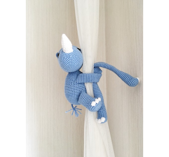 Rhinoceros curtain tieback