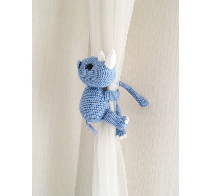 Rhinoceros curtain tieback