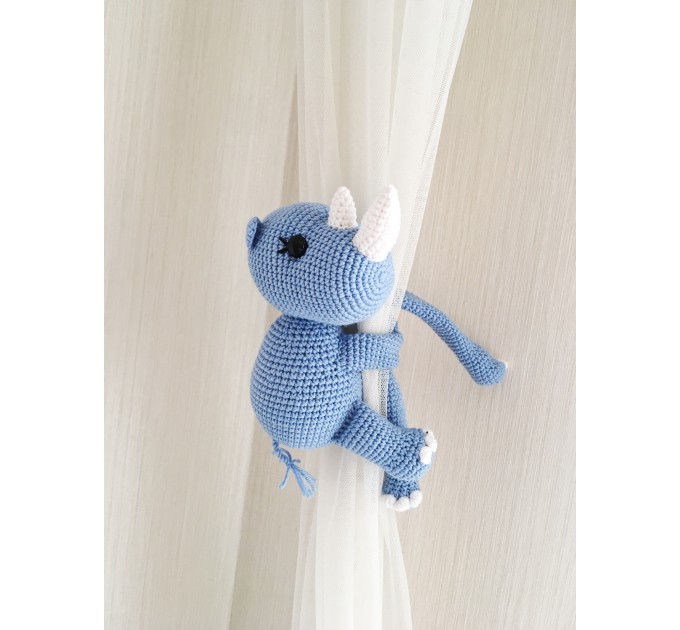 Rhinoceros curtain tieback