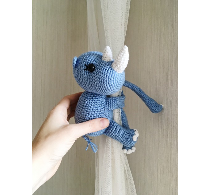 Rhinoceros curtain tieback