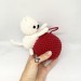 Stuffed cat on the Christmas ball