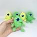 Set of crochet monsters