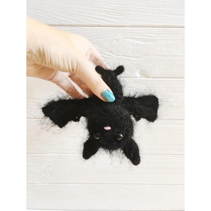 crochet fluffy bat
