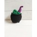Stuffed witch cauldron