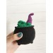 Stuffed witch cauldron