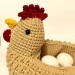 easter basket cute hen