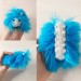 blue and white caterpillar animal