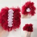 red and pink caterpillar toy