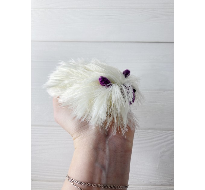 Amigurumi purple caterpillar