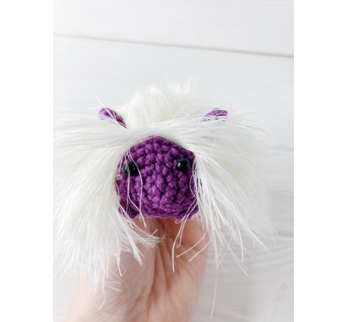 Amigurumi purple caterpillar