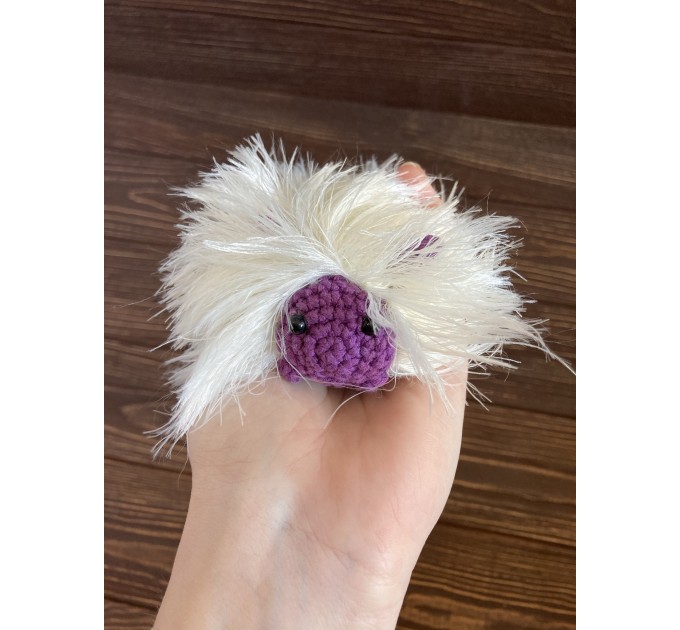 Amigurumi purple caterpillar