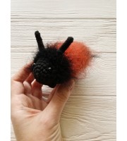 Amigurumi woolly bear caterpillar