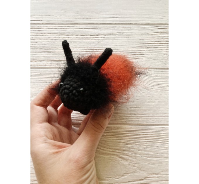 Amigurumi woolly bear caterpillar