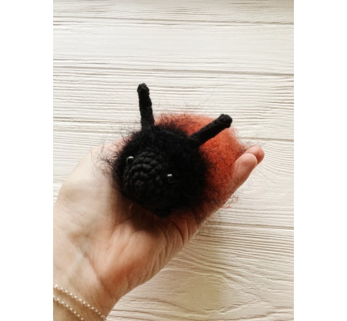 Amigurumi woolly bear caterpillar