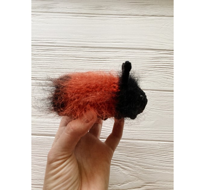 Amigurumi woolly bear caterpillar
