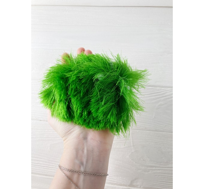 Amigurumi green caterpillar