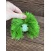 furry green caterpillar keychain