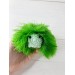 Amigurumi green caterpillar