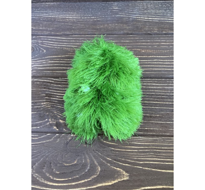Amigurumi green caterpillar