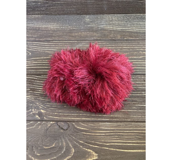 Amigurumi red and pink caterpillar