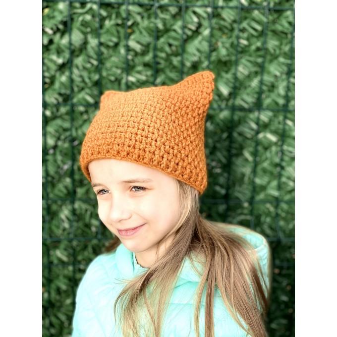 Crochet fox hat