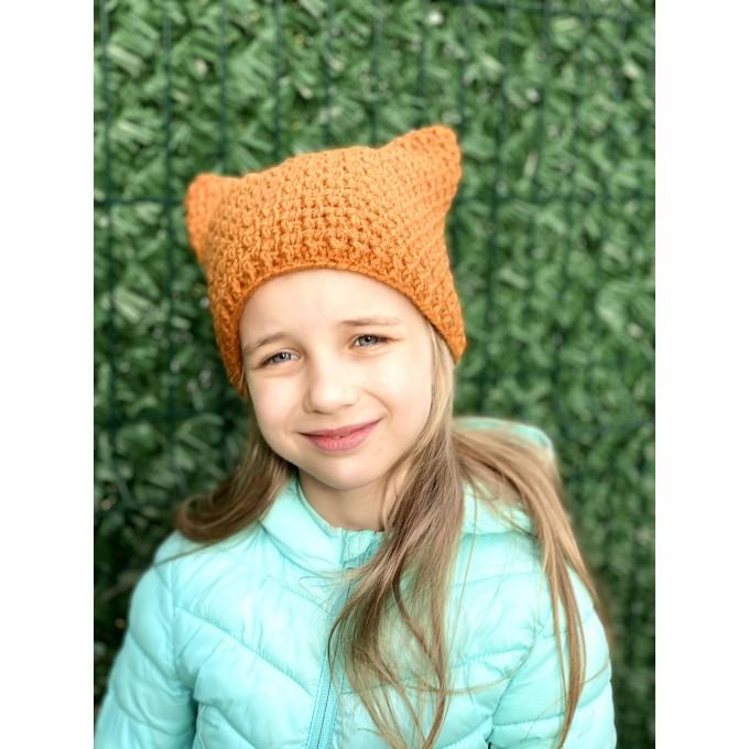 crochet fox hat
