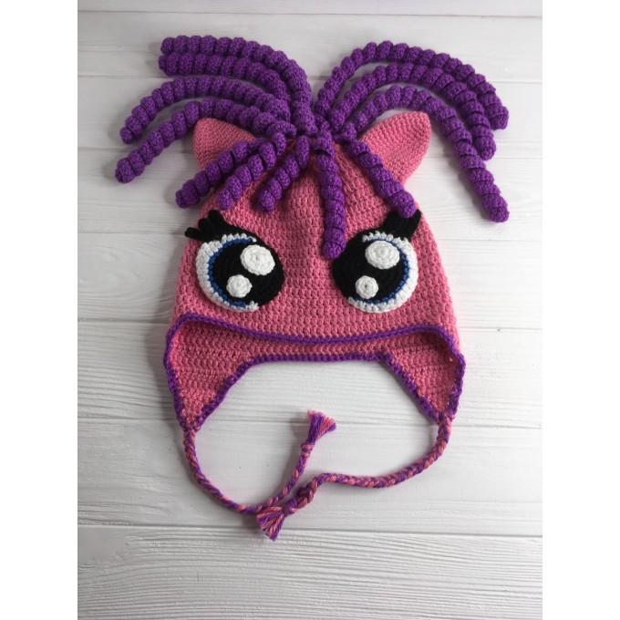 Crochet pony hat