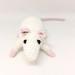 white rat plush toy
