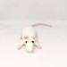 plush white rat animal