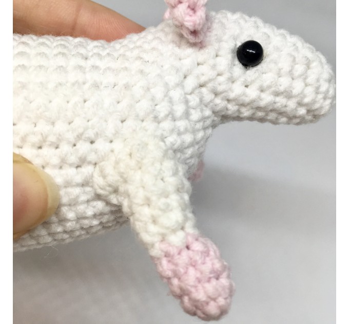 Stuffed rat white
