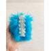 Amigurumi sky blue caterpillar