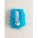 Amigurumi sky blue caterpillar