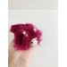 Amigurumi burgundy caterpillar