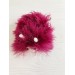 Amigurumi burgundy caterpillar